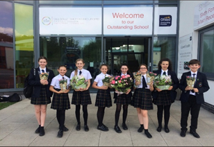 Our Be Your Best Ambassadors delivering plants to the local neighbours to wish them a happy summer holiday